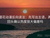 樱花动漫反向读法：先写出主语，再回头确认热度放大偏差吗