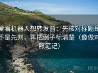 爱看机器人想转发前：先核对标题是不是先判，再把例子标清楚（像做对照笔记）